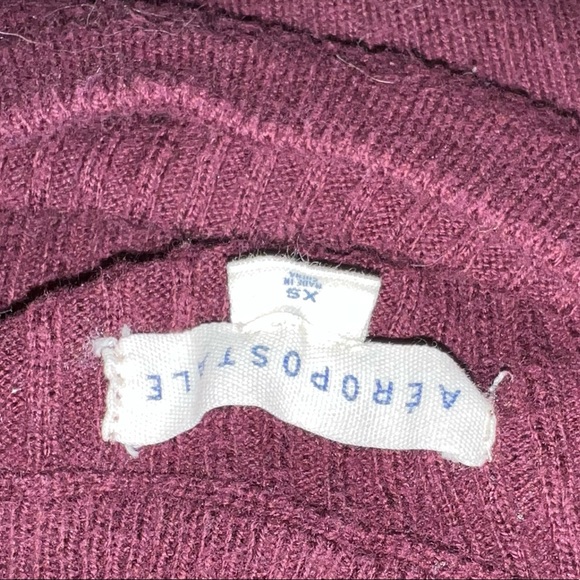 aeropostale red off the shoulder top - Picture 2 of 2